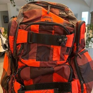 Orange and Black Backpack